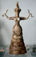 Богиня со змеями. Минойская культура. Ок. 1600  до н. э.