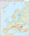 Нижнедунайская низменность на карте зарубежной Европы