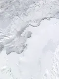 Шельфовый ледник Эймери (Антарктида). Вид из космоса