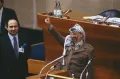 Выступление лидера ООП Ясира Арафата на заседании Генеральной Ассамблеи ООН. Женева (Швейцария). 13 декабря 1988