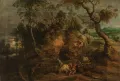 Питер Пауль Рубенс. Пейзаж с возчиками камней. Конец 1610-х гг. – ок. 1620