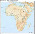Водохранилище Гебель-Аулия на карте Африки