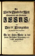 Бартольд Генрих Брокес. Титульный лист либретто из публикации Дж. Марино. 1715