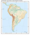 Плос­ко­го­рье Альтиплано на карте Южной Америки