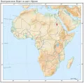 Водохранилище Мероэ на карте Африки