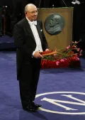 Дейл Мортенсен на вручении Нобелевской премии по экономике. Стокгольм. 2010