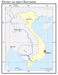 Нячанг на карте Вьетнама