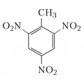 Структурная формула тринитротолуола