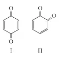 Структурные формулы 1,4-бензохинона и 1,2-бензохинона