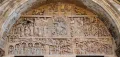Тимпан портала церкви Сен-Фуа с изображением Страшного суда. Монастырь Конк, департамент Аверон, регион Окситания (Франция). 2-я половина 11 – 1-я четверть 12 вв.