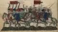 Битва при Хомсе. 1281. Миниатюра из рукописи «Цветок историй из страны Востока». 14 в.