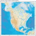 Алеутские острова на карте Северной Америки