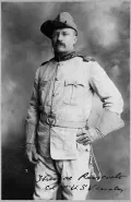Теодор Рузвельт в форме кавалерийского полка «Грубые всадники». 1898