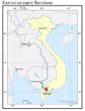Кантхо на карте Вьетнама