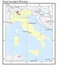 Комо на карте Италии
