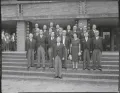 Члены нового японского кабинета министров во главе с министром международной торговли и промышленности Икэда Хаято. 1960