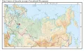Река Сура и её бассейн на карте России