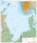 Физическая карта Северного моря