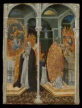 Джованни ди Паоло. Чудесное причастие святой Екатерины Сиенской. Между 1461 и 1482.