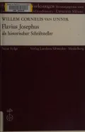 Flavius Josephus als historischer Schriftsteller