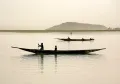 Лодки на озере Дебо (Мали)