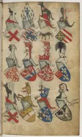 Фолио из Беленвильского гербовника. 1386