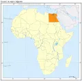 Египет на карте Африки