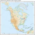 Горный массив Адирондак на карте Северной Америки