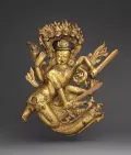 Кришна танцует на голове змея Калия. Непал. 17 в.