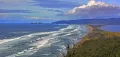 Песчаная коса, бухта Тилламук Тихого океана (побережье штата Орегон, США)