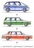 Легковые автомобили различной формы кузова