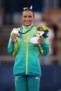  Ребека Андраде – чемпионка Игр XXXII Олимпиады в опорном прыжке. Токио. 2021