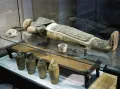 Мумия Херихефемхата, инструменты для бальзамирования и канопы. Древний Египет. Поздний период