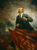 Александр Герасимов. В. И. Ленин на трибуне. 1930