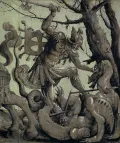 Урс Граф. Битва святого Георгия со змием. Ок. 1520