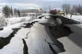 Последствия землетрясения магнитудой 7,0. Ноябрь 2018. Анкоридж (штат Аляска, США)