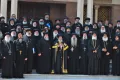 Копты. Глава Коптской церкви Египта с архиепископами