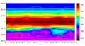 Карта распределения средней температуры поверхности Весты