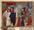 Смерть французского короля Карла VII. Миниатюра из Больших французских хроник. Последняя четверть 15 в.