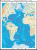 Остров Хувентуд на карте Атлантического океана