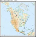 Озеро Ла-Ронж на карте Северной Америки