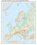 Западные Румынские горы на карте зарубежной Европы