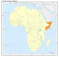 Сомали на карте Африки