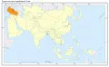 Турция на карте зарубежной Азии