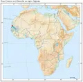 Река Сенегал и её бассейн на карте Африки