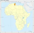 Тунис на карте Африки