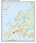 Озеро Бер на карте зарубежной Европы