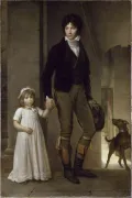 Франсуа Жерар. Портрет художника Ж.-Б. Изабе с дочерью. 1795