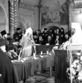 Митрополит Антоний Сурожский выступает на Поместном соборе Русской православной церкви. Троице-Сергиева Лавра. 30 мая – 2 июня 1971