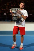 Стэн Вавринка – победитель Открытого чемпионата Австралии по теннису. Мельбурн. 2014